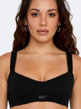 SET Active Sculptflex Contour Bra - Onyx